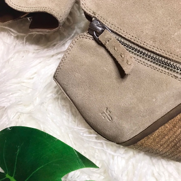 Frye Ash Grey Ankle Boots - Picture 2 of 6